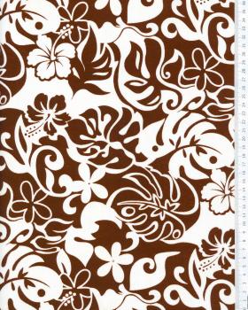 Polynesian fabric ORI Brown - Tissushop